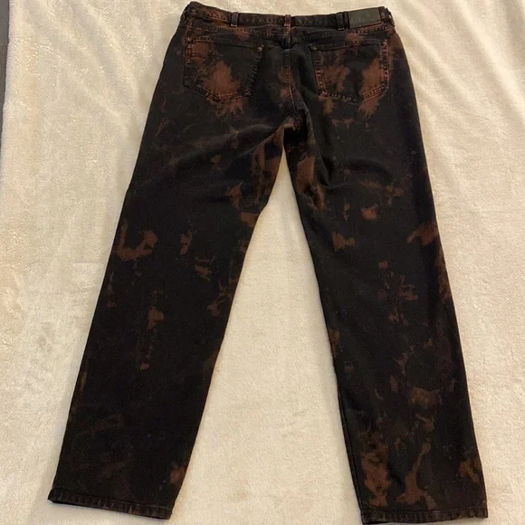 DKNY Black Bleached Slim Straight Jeans - 40 x 34 - Picture 9 of 14